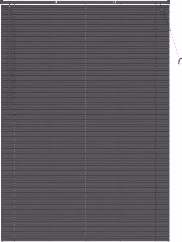 vidaXL Venetiaanse jaloezie Zilvergrijs PVC - 213 x 130 cm - 25 mm