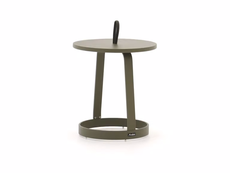 Manifesto Furniture Bijzettafel tuin Manifesto, Rond, Groen, Aluminium, Ø47 cm