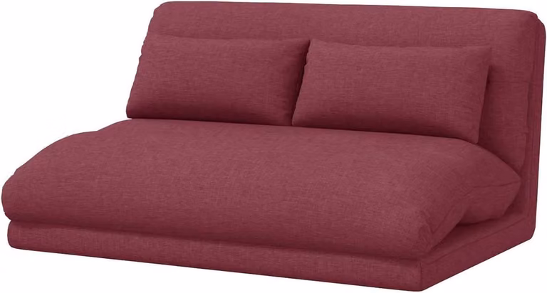 Verstelbare vloerstoel in wijnrood met 5 standen, B/D/H: 110 x 82 x 55 cm