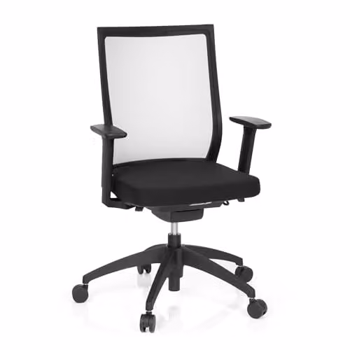 Topstar Aspen Professionele Bureaustoel - Zwart - Ergonomische Draaistoel met Netrug