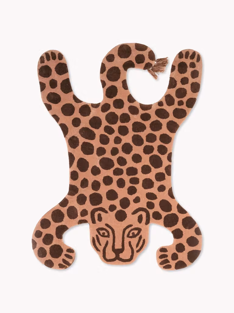 Ferm Living Kids Handgetuft wollen vloerkleed Safari