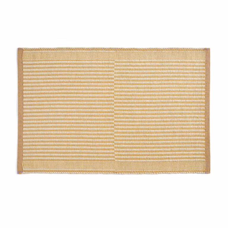 HAY Tapis deurmat gestreept off white-lavender B/D: 60 x 95 cm