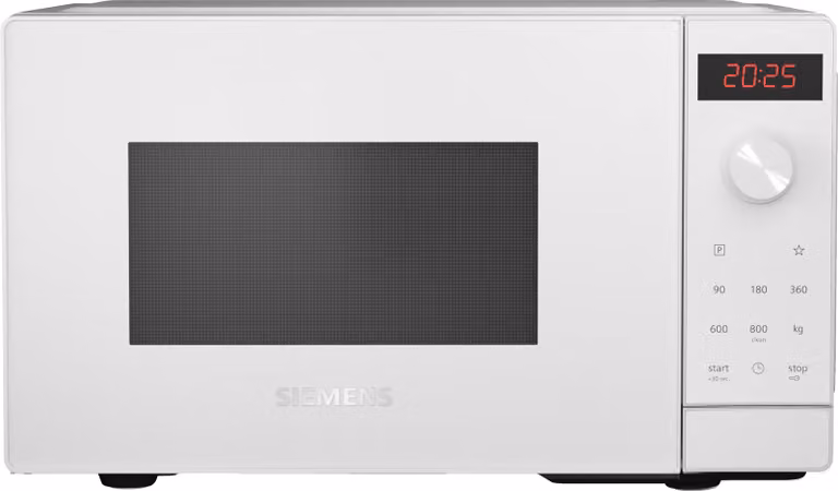 Siemens FF 023 LMW 0 witte magnetron met 5 functies, 800W, 20 liter, Breedte: 44 cm, Diepte: 26 cm