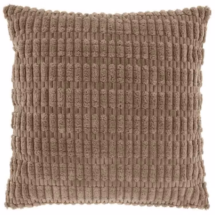 Unique Living kussen Cedro taupe 45 x 45 cm