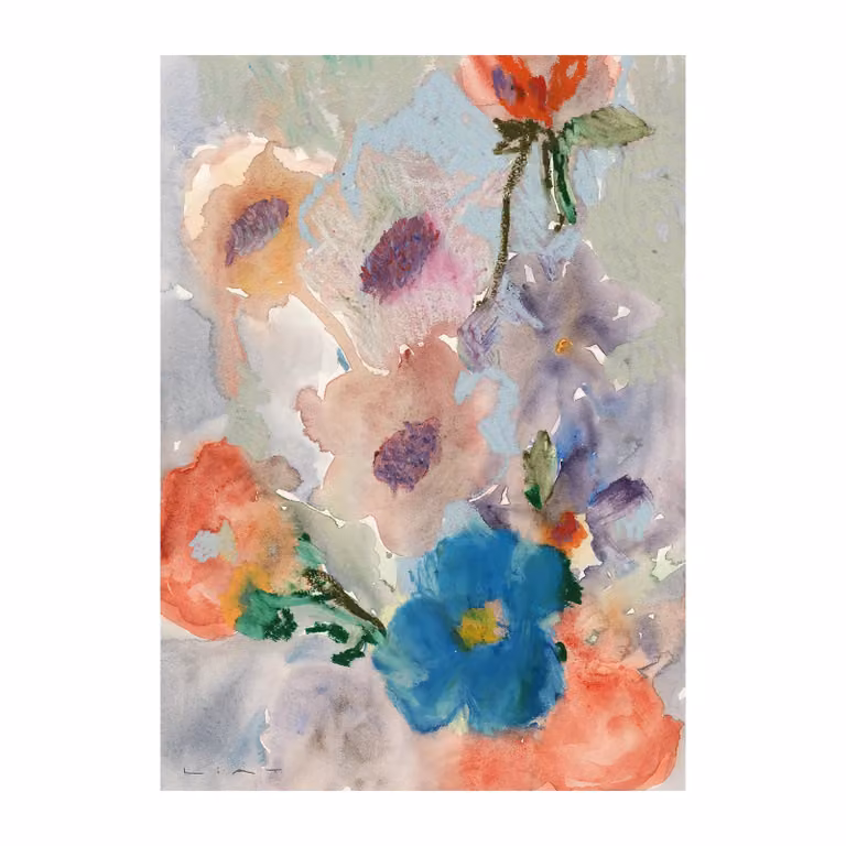 Paper Collective Bunch of Flowers poster 50 x 70 cm