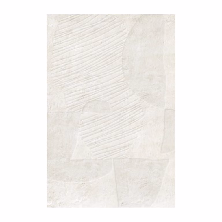 Artisan Guild Layered wollen vloerkleed Bone white B/D: 250 x 350 cm
