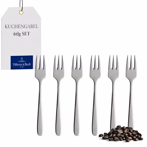 Villeroy & Boch Daily Line gebaksvork-set van 6 stuks, 147 mm