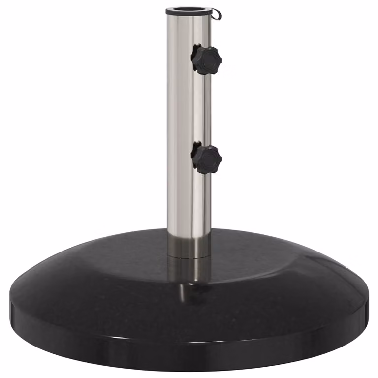 vidaXL Parasolvoet voor 40-50 mm stok, 26,75 kg, zwart