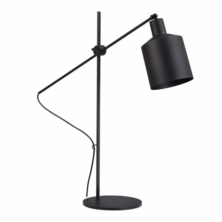 Masterlight Concepto retro tafellamp zwart metalen leeslamp