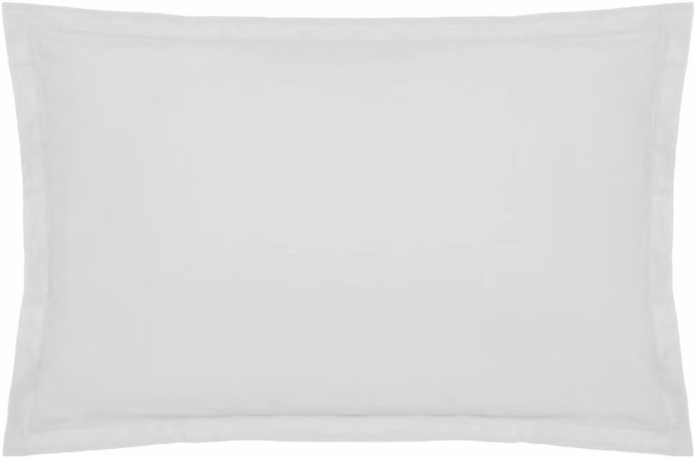 Witte katoenen kussensloop 50x70 cm