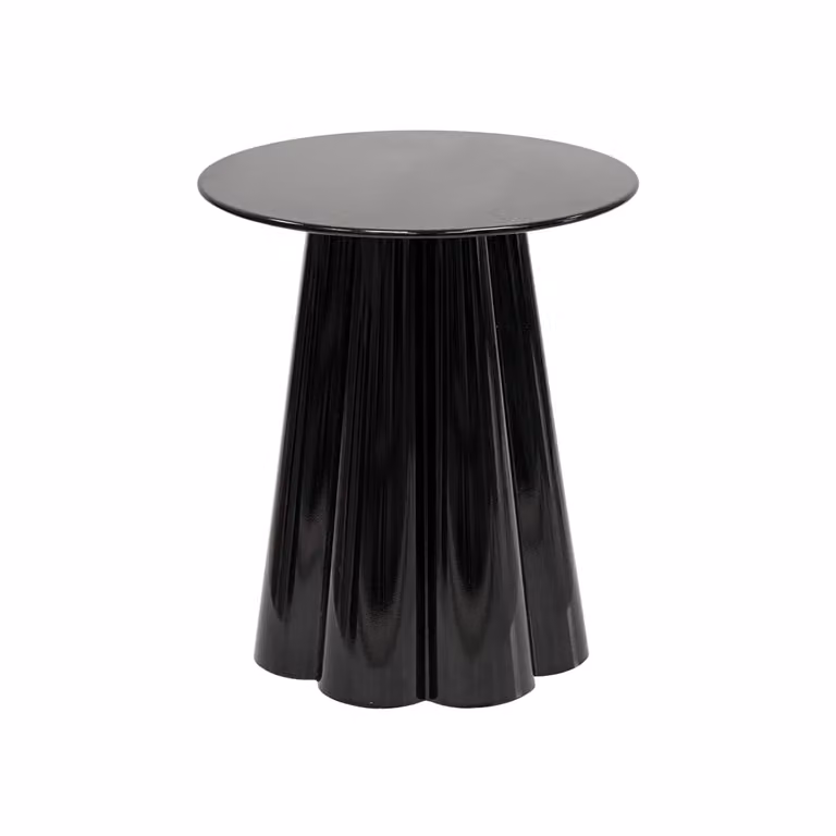Kick Collection Ida bijzettafel - Zwart - B: 43 cm, D: 49,5 cm, H: 43 cm