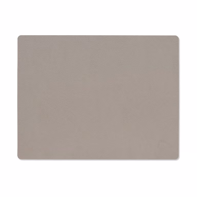 LIND DNA Serene placemat vierkant Ash B/D/H: 26,5 x 34,5 cm