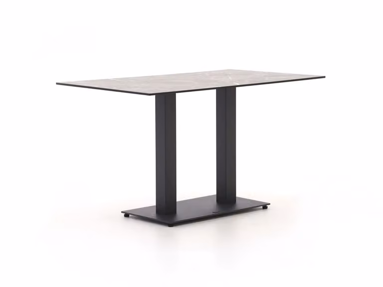 Rechthoekige Forza Furniture tuineettafel in grijs met HPL-blad