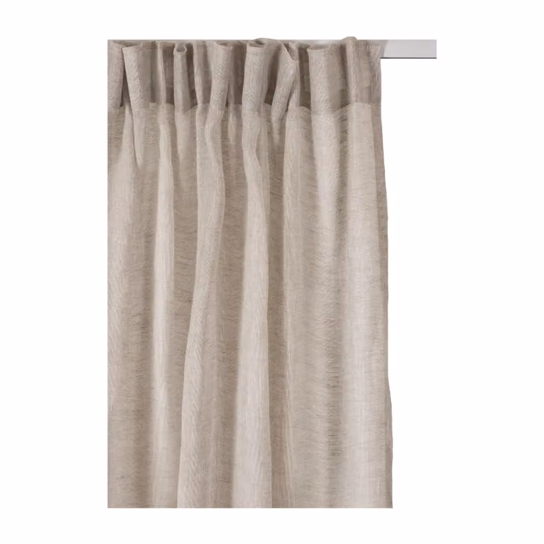 Himla Skylight gordijn met plooiband Oatmeal B/D/H: 140 x 250 cm