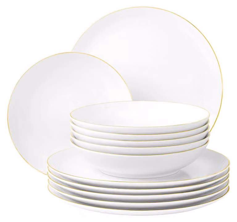 Seltmann Weiden Liberty Goldrand 12-delig Tafelservice