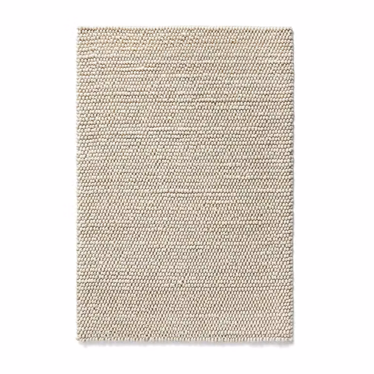 HAY Peas wollen vloerkleed Soft grey 140 x 200 cm