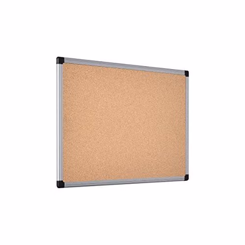 Bi-Office Maya Prikbord met zelfhelend kurk en geanodiseerd aluminium omlijsting, 60 x 45 cm