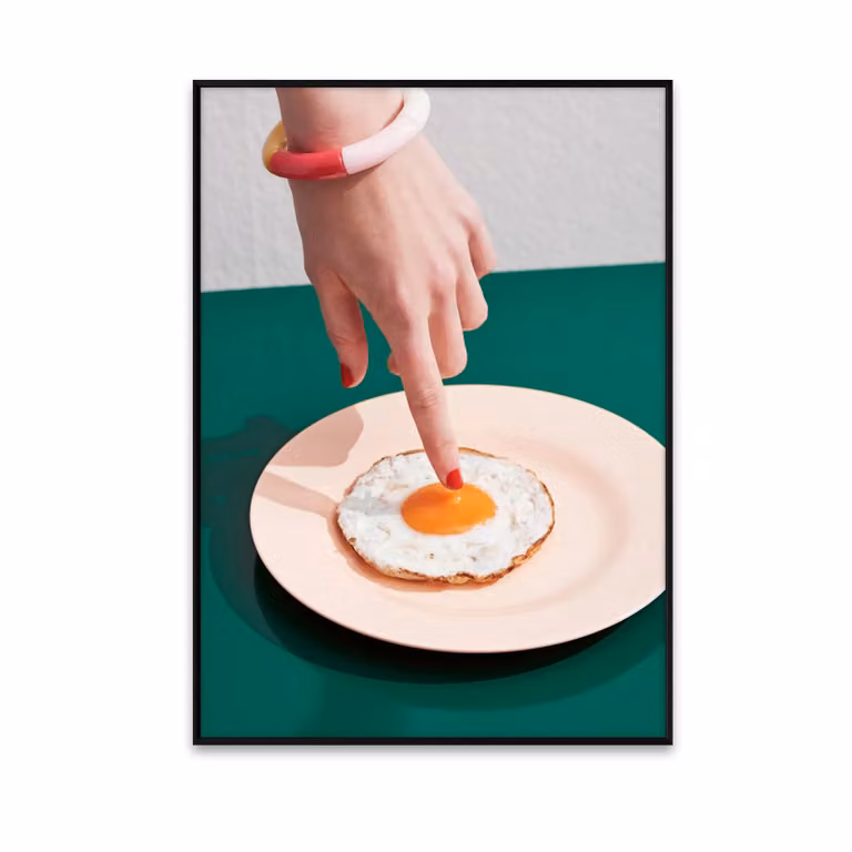 Paper Collective Fried Egg poster B/D/H: 30 x 40 cm