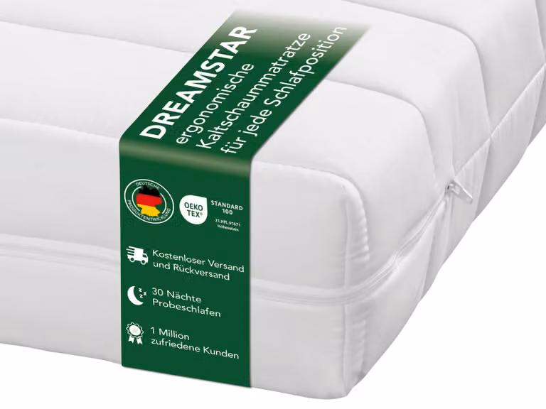 DREAMSTAR Easy Sleep Ergonomisch Koudschuimmatras met 7 Zones, 120 x 200 cm, 11 cm dikte