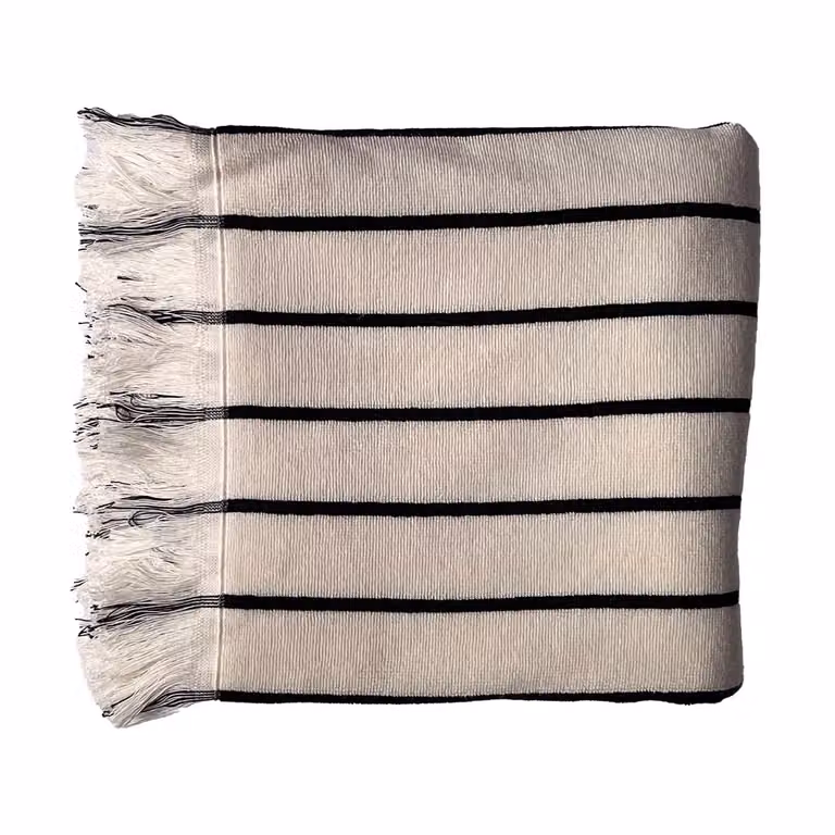 Tell Me More Juno badhanddoek Zwart, Breedte: 100 cm, Lengte: 180 cm