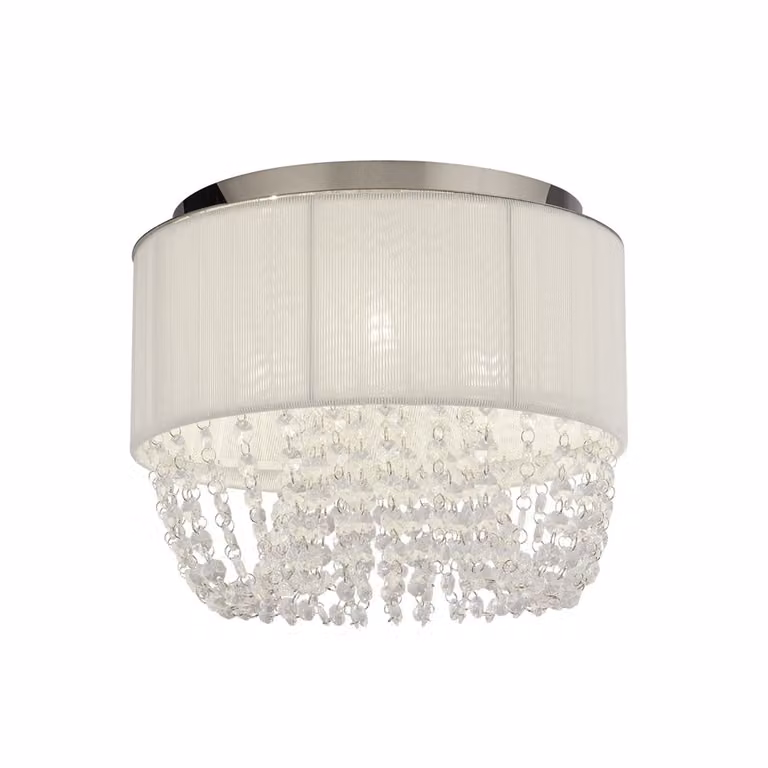 Bellano Searchlight Plafondlamp Chroom Ø 30cm
