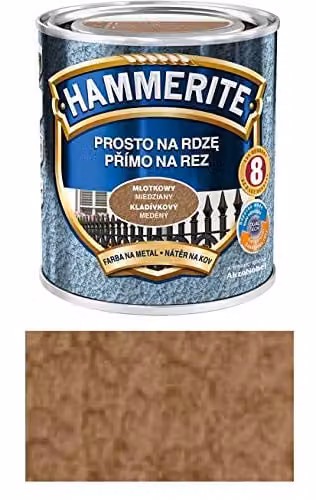 Hammerite Direct op roest lak hamerslag koper 2,5 l