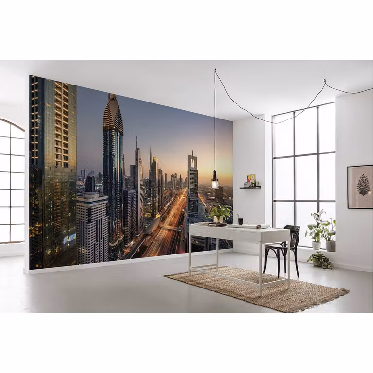 home24 Fotobehang Level 43 Abstract Modern Multicolour B: 450 cm, H: 280 cm