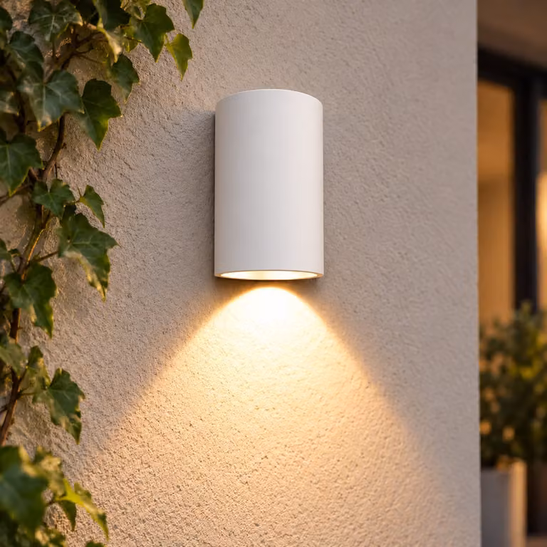 Artdelight Brody Buitenlamp Downlight - Wit - Aluminium