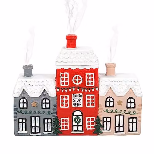 Something Different Christmas Village Wierookhouder voor kegels - Multicolour