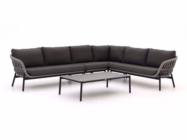 Bellagio Hoek loungeset voor 6 personen in het grijs
