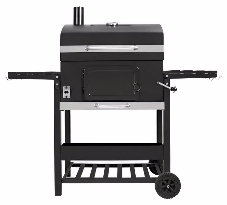 Monster Shop XL-BBQ rookoven en draagbare houtskoolgrill voor in de tuin
