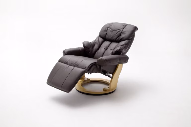 MCA Furniture Relaxfauteuil Calgary 3, bruin, B: 90 cm, D: 84-166 cm, H: 105 cm