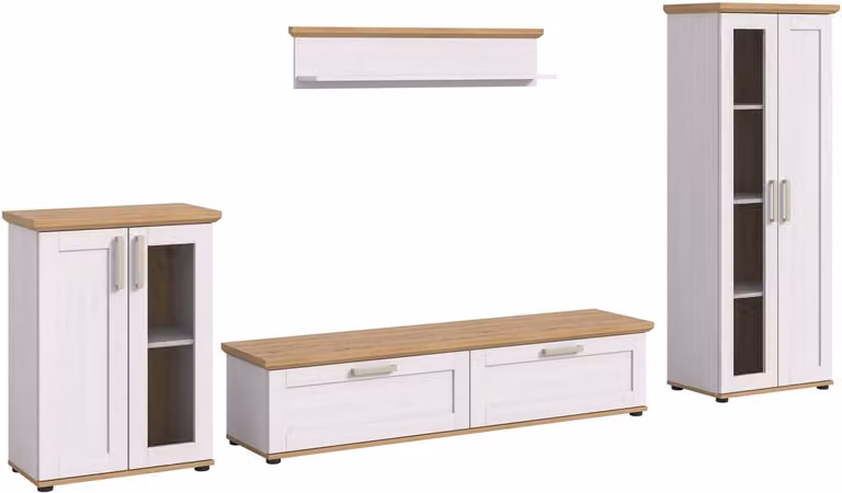 Woonkamercombinatie Verona Sibiu in Larch NB en Artisan Oak NB, B/D/H: 336 x 40 x 161 cm