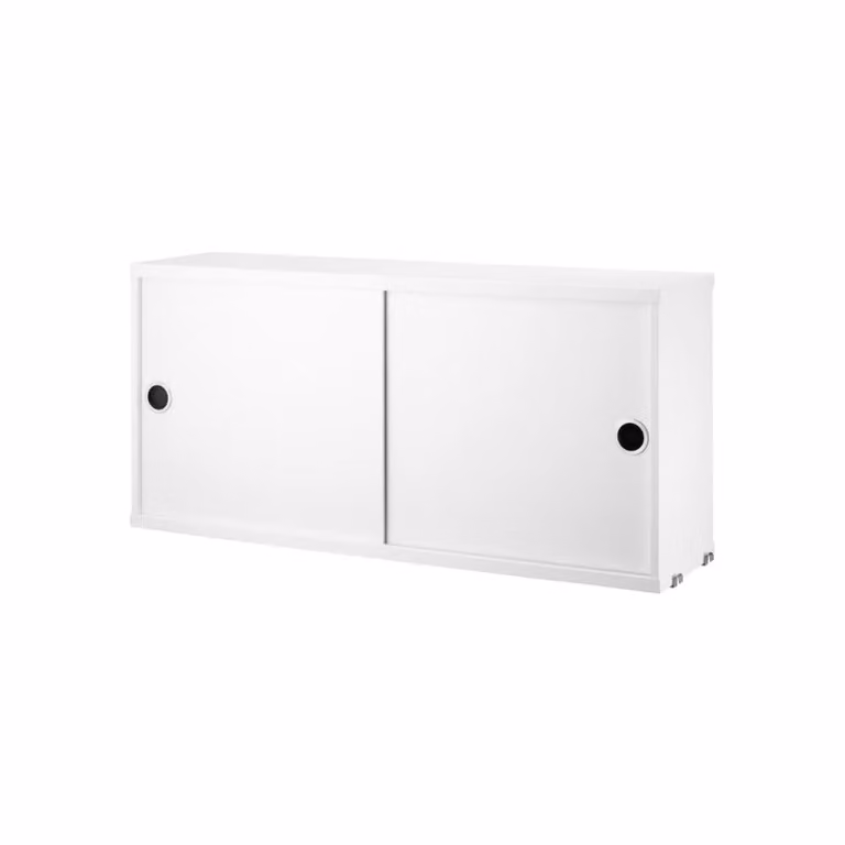 String kast met schuifdeur wit B/D/H: 78 x 20 cm