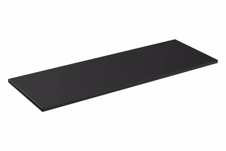 AC-Déco Onderkast voor onder de wastafel Rosario - Zwart - B: 160 cm, D: 46 cm, H: 2,5 cm