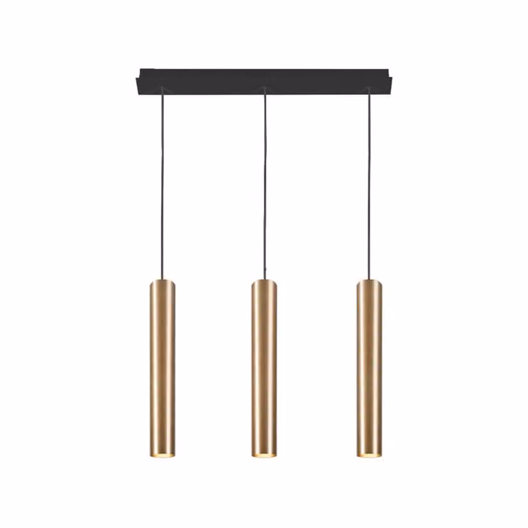 Lyora Eye hanglamp zwart/goud voor kantoor en thuis