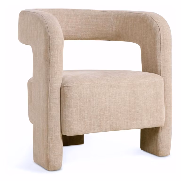 Nest of Nora Design fauteuil Noor - Retro Scandinavische loungestoel - Beige