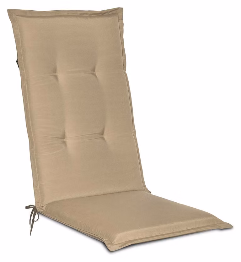 Beautissu Tuinstoelhoezen Loft HL voor fauteuils, naturel, B: 120 cm, D: 50 cm, H: 6 cm