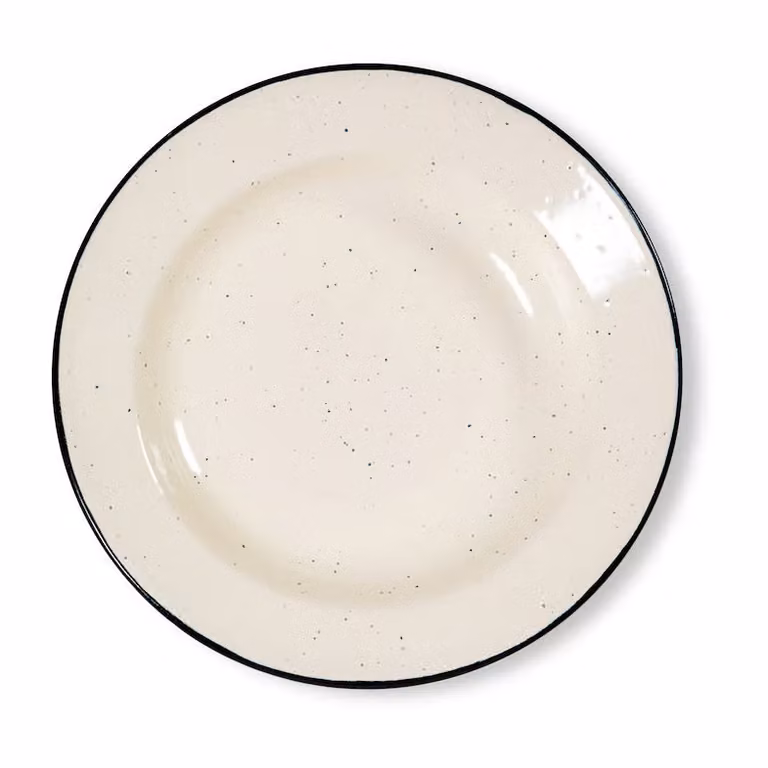 Sagaform Doris emaille bord Beige Ø20 cm