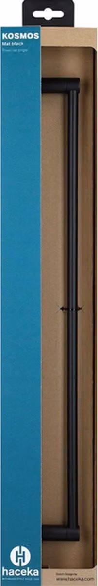 Haceka Kosmos Handdoekhouder - Mat zwart - 61 cm