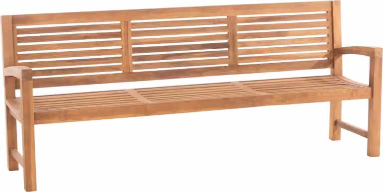 CLP Teak houten tuinbank met armleuningen, breedte: 240 cm