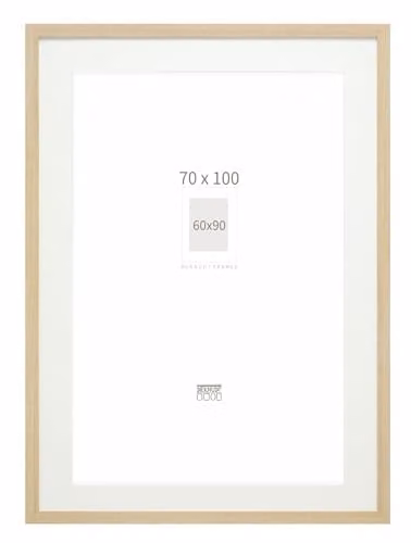 Deknudt Frames fotolijst met passe-partout, licht hout, 60 x 90 cm