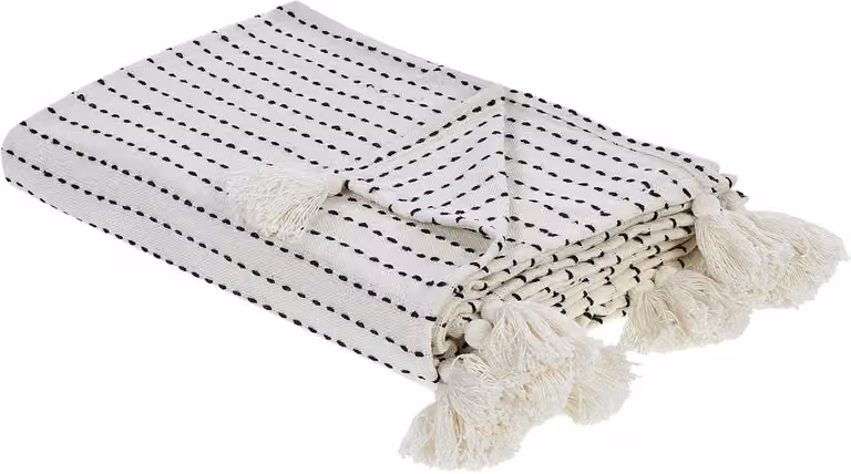 Beliani Bedsprei voor volwassenen - Gebroken wit - 150 x 200 cm