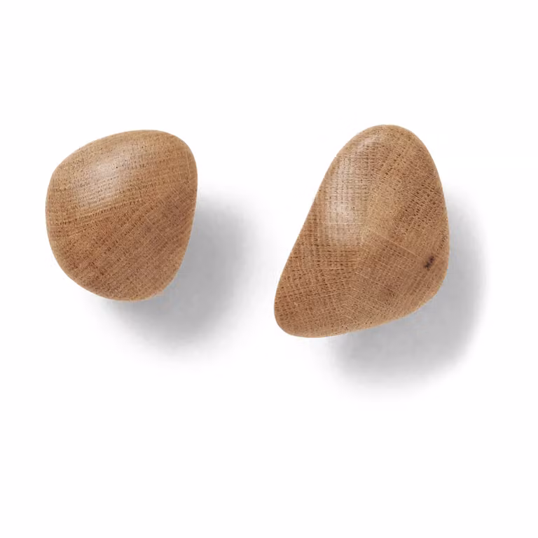 Ferm Living Cairn haak 2-delig Oak