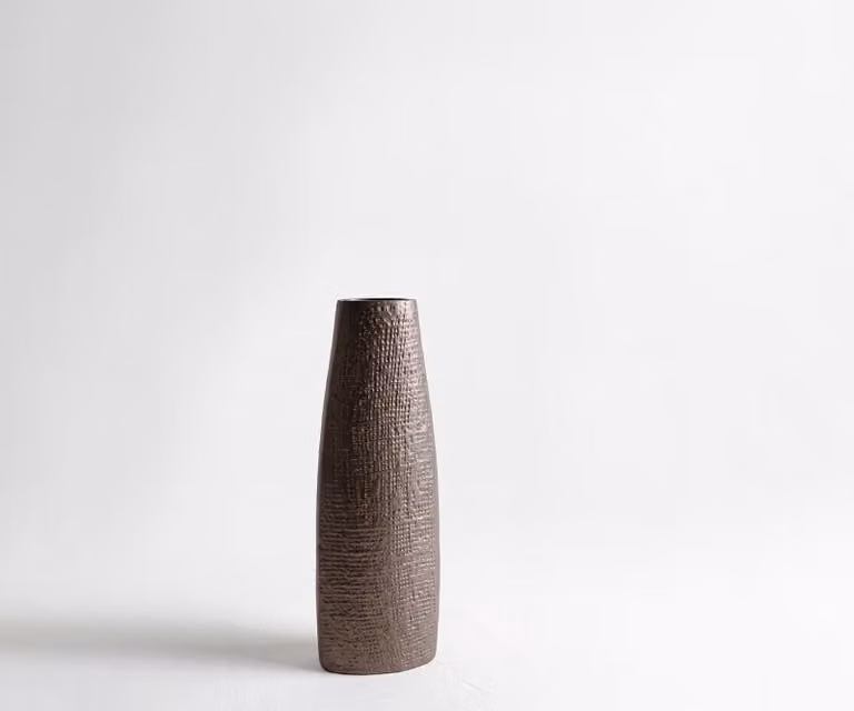 DELIFE Vaas Conico Hämatit Gegoten Aluminium B13 x D7 x H35 cm