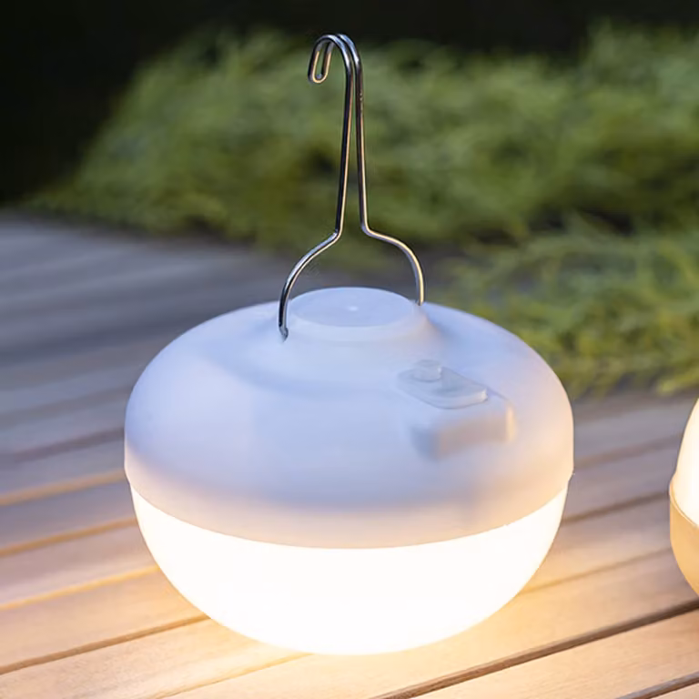 Newgarden Deco-solarlamp Cherry, dimbare LED tuinverlichting, wit, kunststof