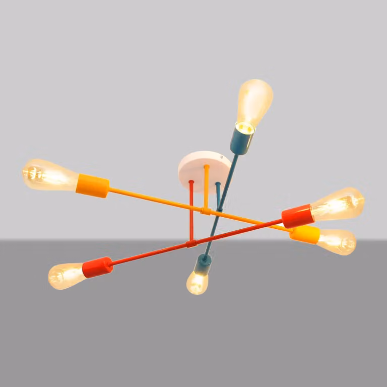 Jong wonen Cambridge Plafondlamp, Multicolor, Dimbaar, Metaal