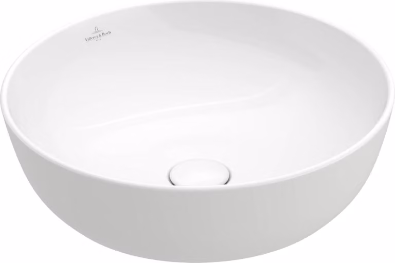 Villeroy & Boch Artis wastafel met opzetstuk, rond, countertop