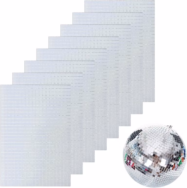 ShopVlot Mosaic spiegeltegels zelfklevend glas 5x5mm - 4800 stuks
