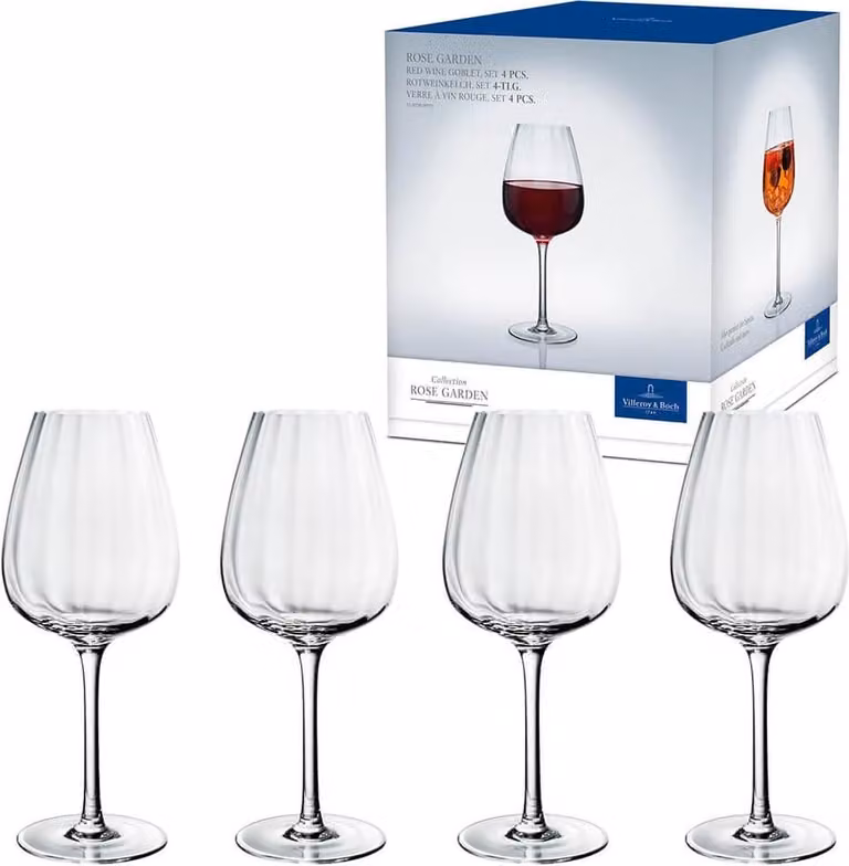 Villeroy & Boch Rose Garden wijnglas set van 4